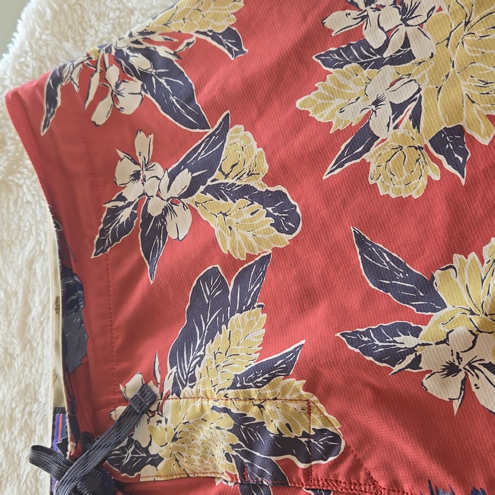 Floral Red Patagonia Swim Shorts - Picture 4 of 12